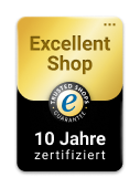 Trusted Shops Excellent Shop – 10 Jahre zertifiziert