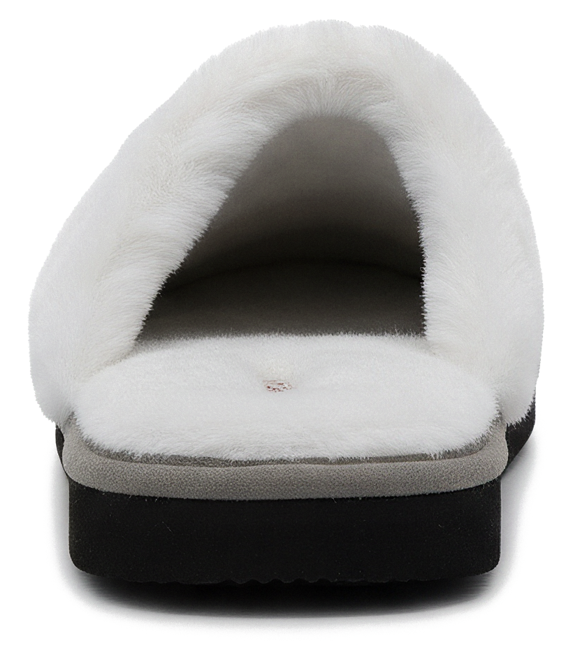 Zimthausschuhe Winter Nawemo "Flauschi Grey" Pantofole grigie con fodera bianca, design scandinavo, texture morbida.