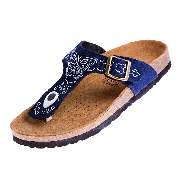 Leder-Zimtslipper Nawemo "Butterfly"