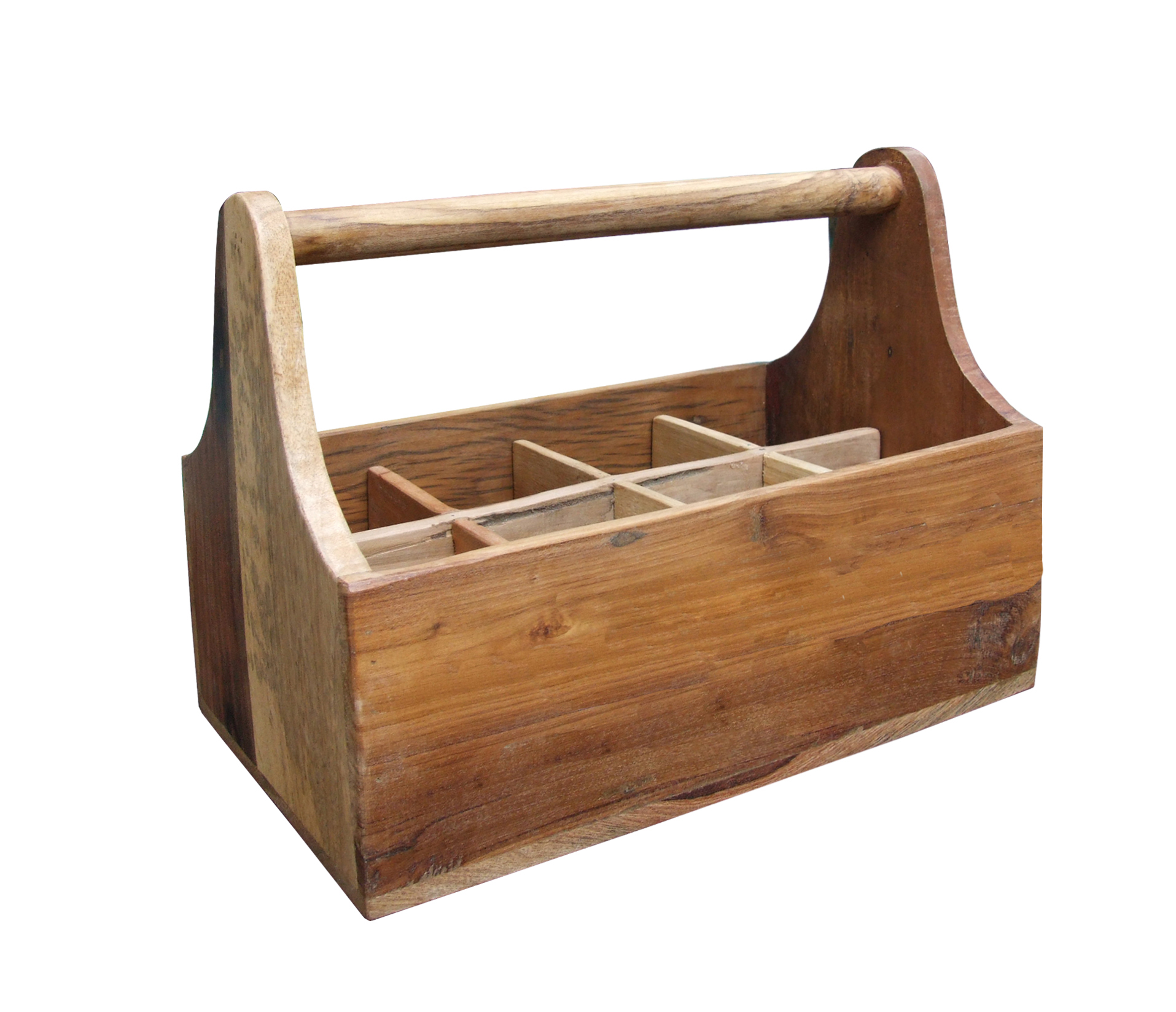 Fundholz Recycling Flaschenträger, natur