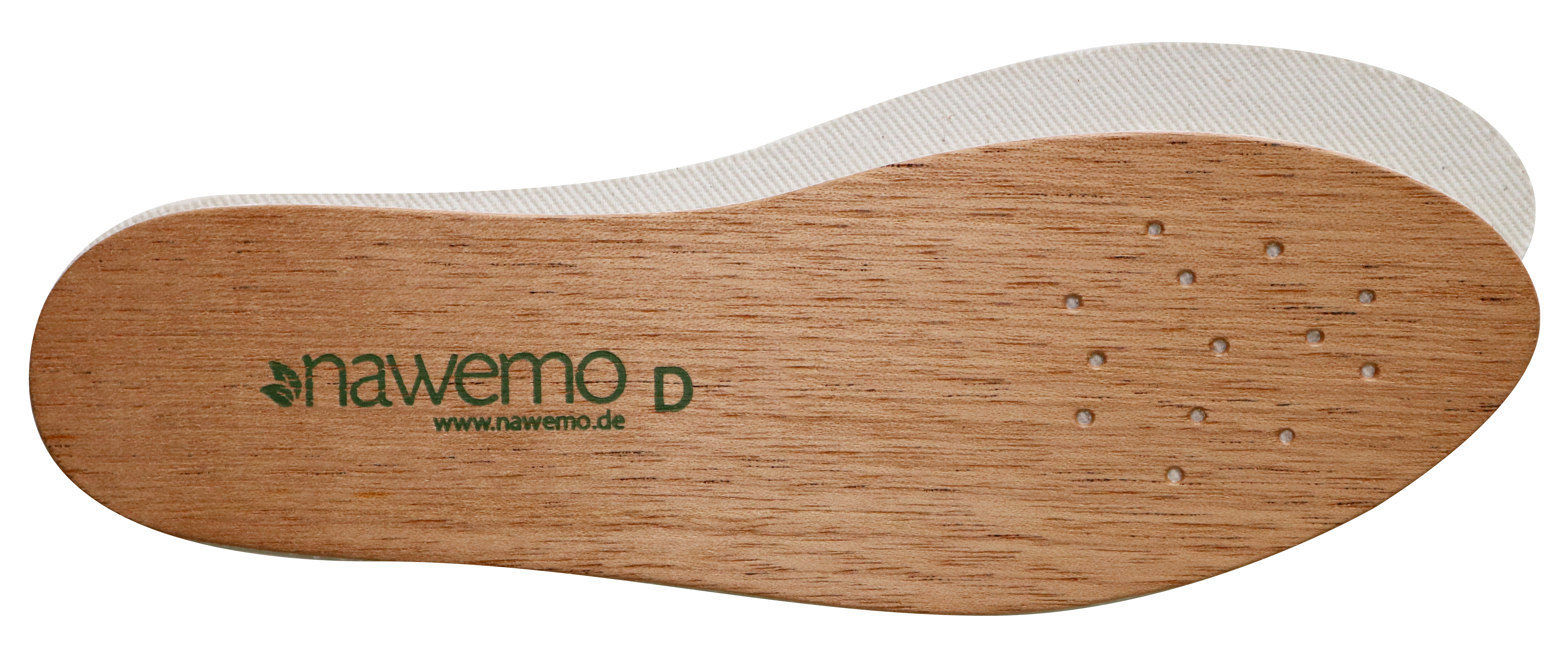 D1 Zedernholzsohlen Nawemo für Damen, 1,3 mm dick, glatte Oberfläche, Made in Deutschland.
