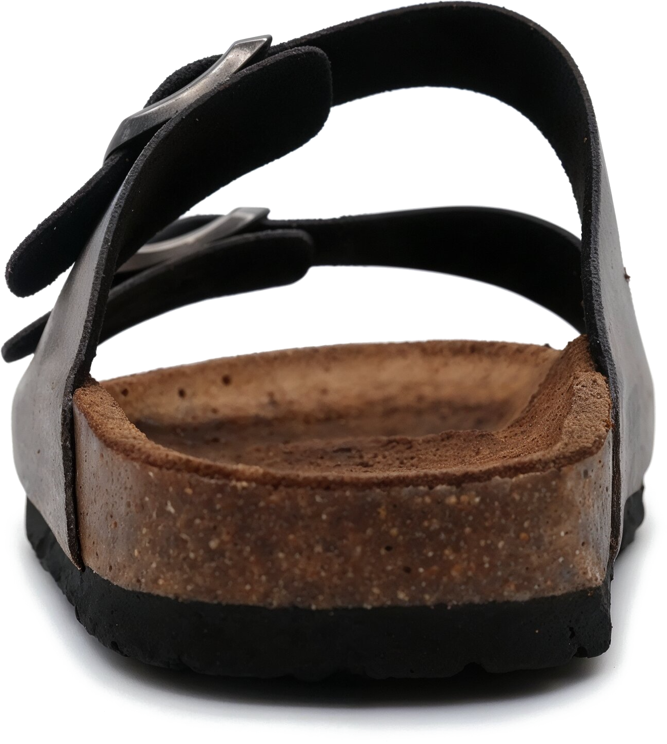 Sandales en cuir à la cannelle Nawemo « Gris »