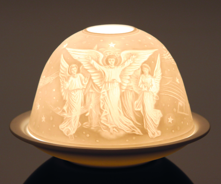 Dome-Lights "Engel" - Leuchtobjekt aus Porzellan