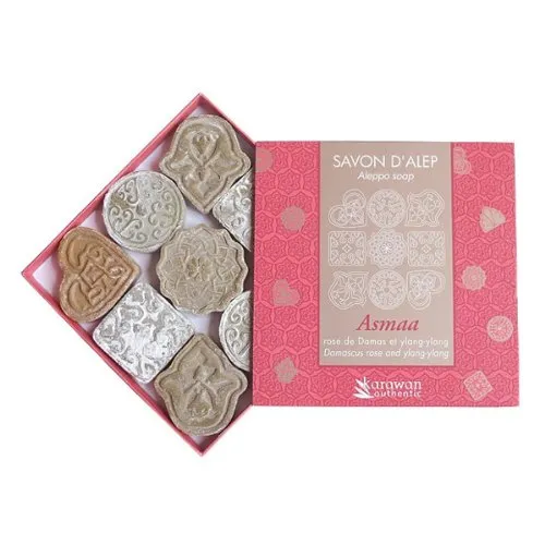 Fair-Trade Aleppo-Seifen-Set "Asmaa", 9x10g