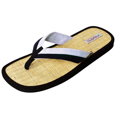 Zimt-Slipper Nawemo "dunkelblau-weiß"