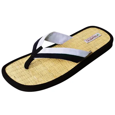 Zimt-Slipper Nawemo "dunkelblau-weiß"