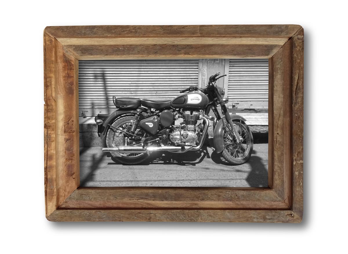 Found wood recycling picture frame "PURA" 15x20cm