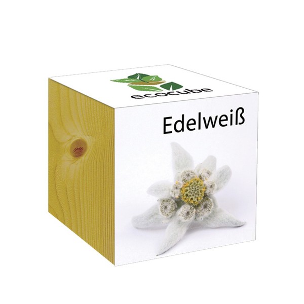 Impianto Ecocube in un cubo di legno "Edelweiss