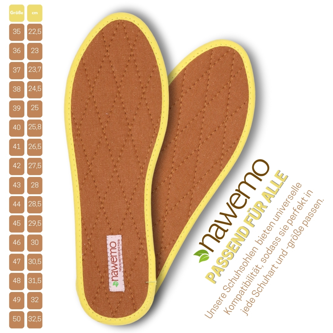 Plantillas de posos de café Nawemo® | Transpirables contra el sudor de los pies Plantillas de posos de café Nawemo® | Transpirables contra el sudor de los pies