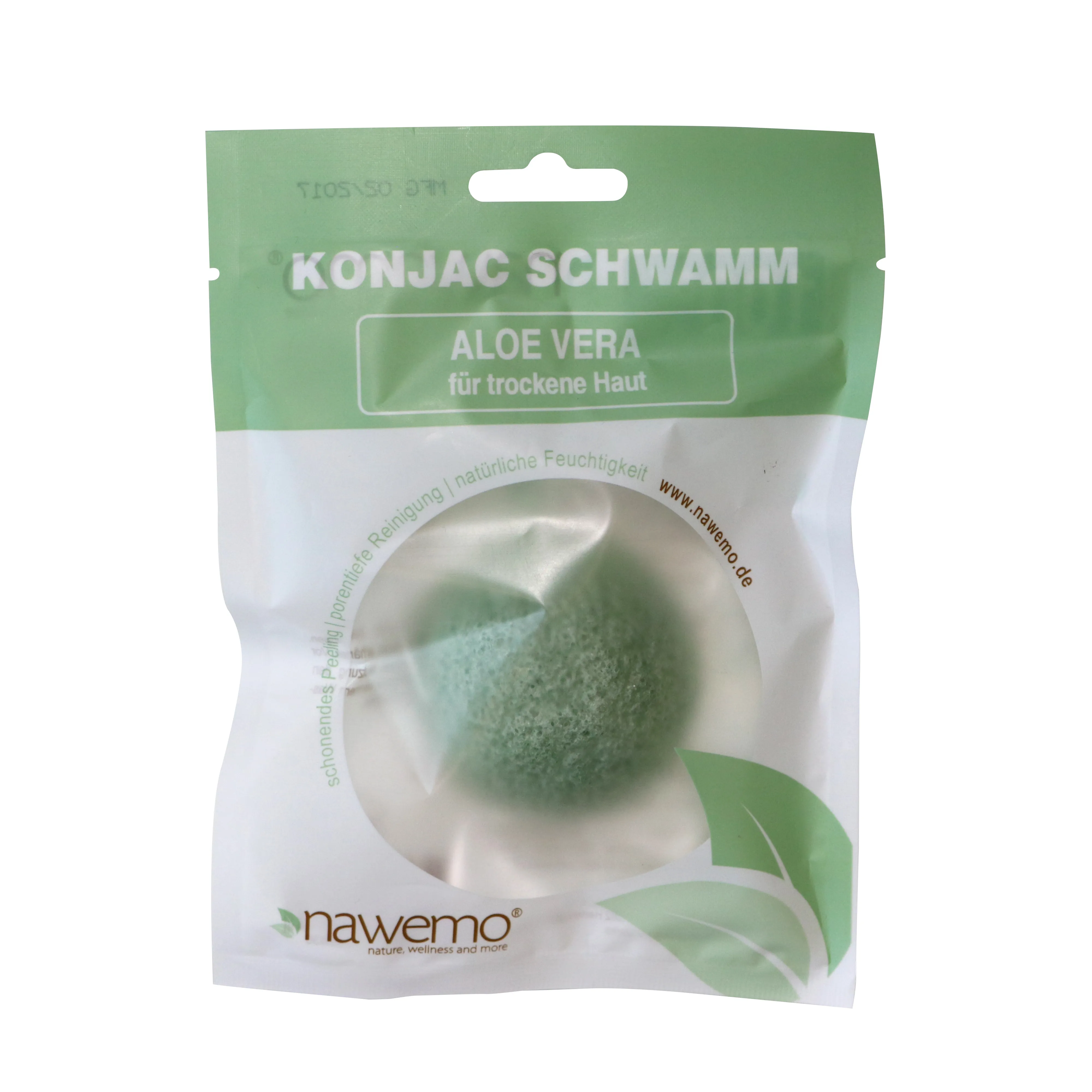 Konjac Schwamm Aloe Vera, für trockene und empfindliche Haut