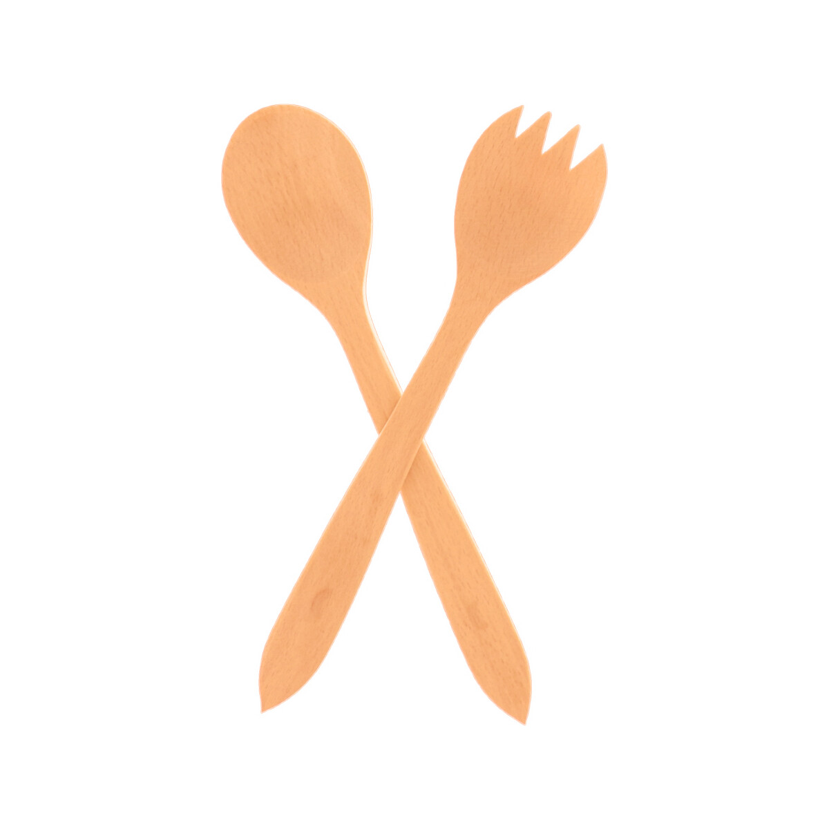 Couverts à salade en bois 25,5 cm
