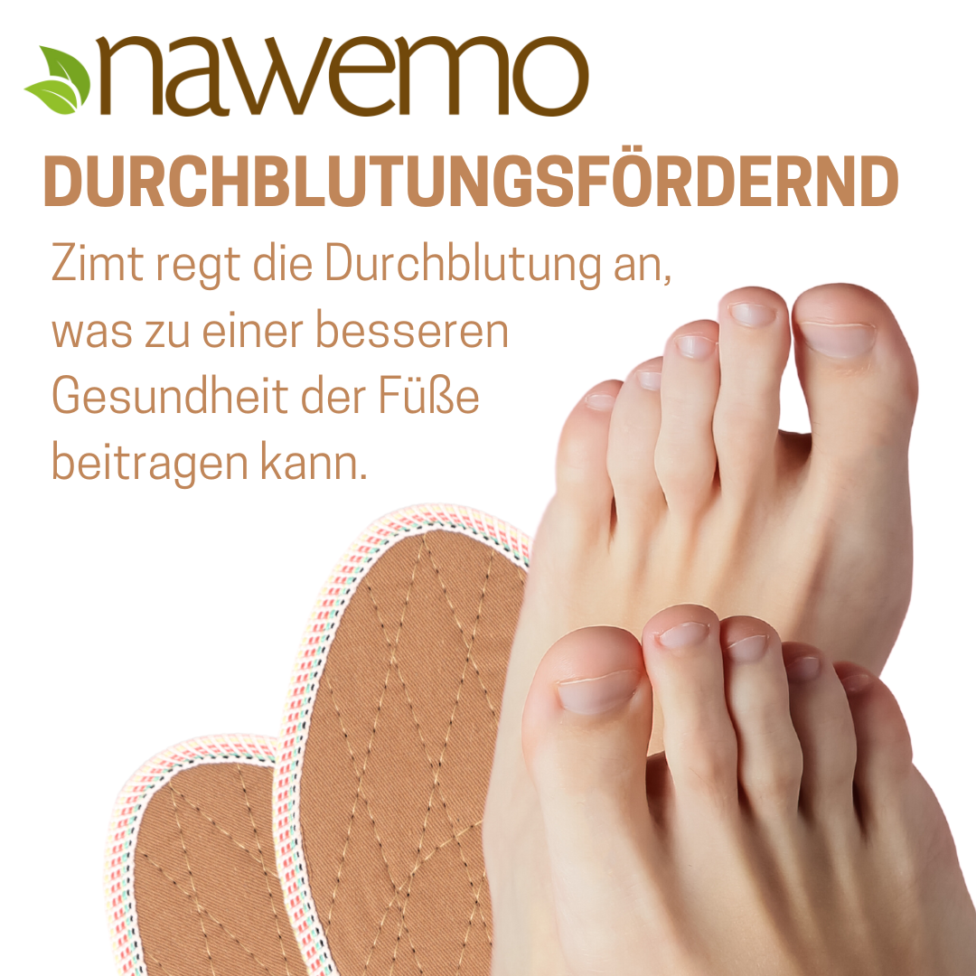 Semelles à la cannelle Nawemo "marron", forme étroite - paquet de 5 Semelles à la cannelle Nawemo "marron", forme étroite - paquet de 5