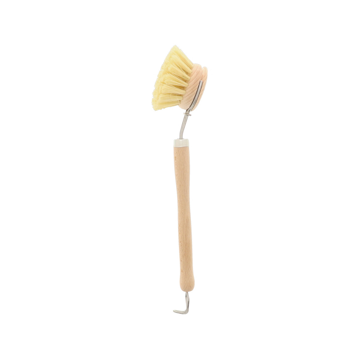Brosse à vaisselle, fibre véritable, petite tête en bois 23 cm