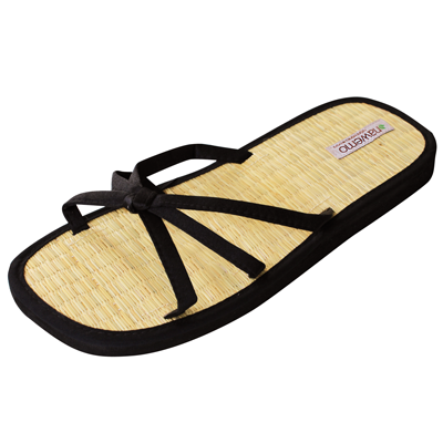 Zimt-Latschen Nawemo "Triple Banded", schwarz
