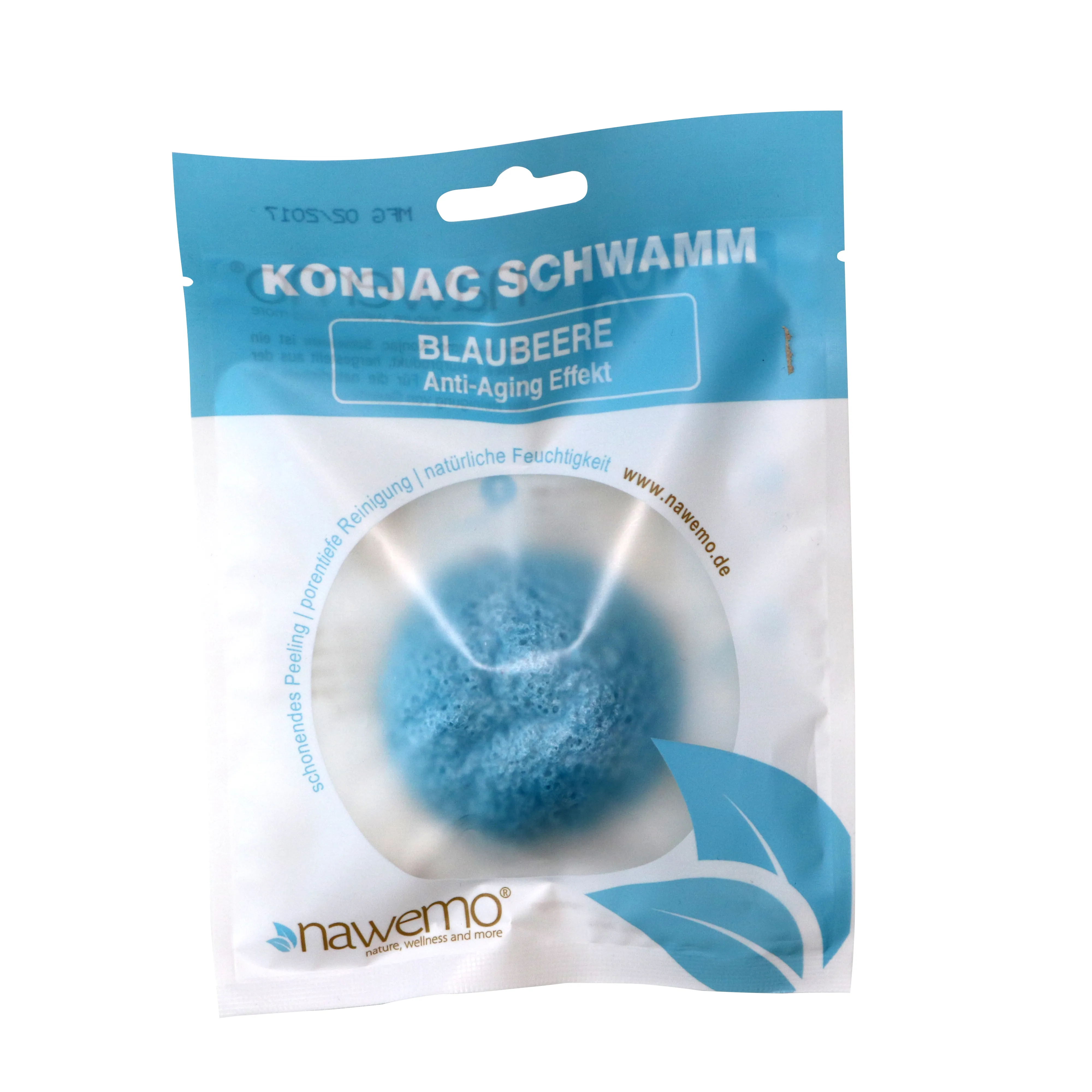 Konjac Schwamm Blaubeere, mit Anti-Aging Effekt