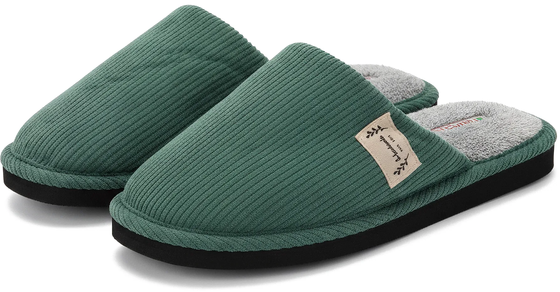 Zimthausschuhe Winter Nawemo "Keltisches Grün"