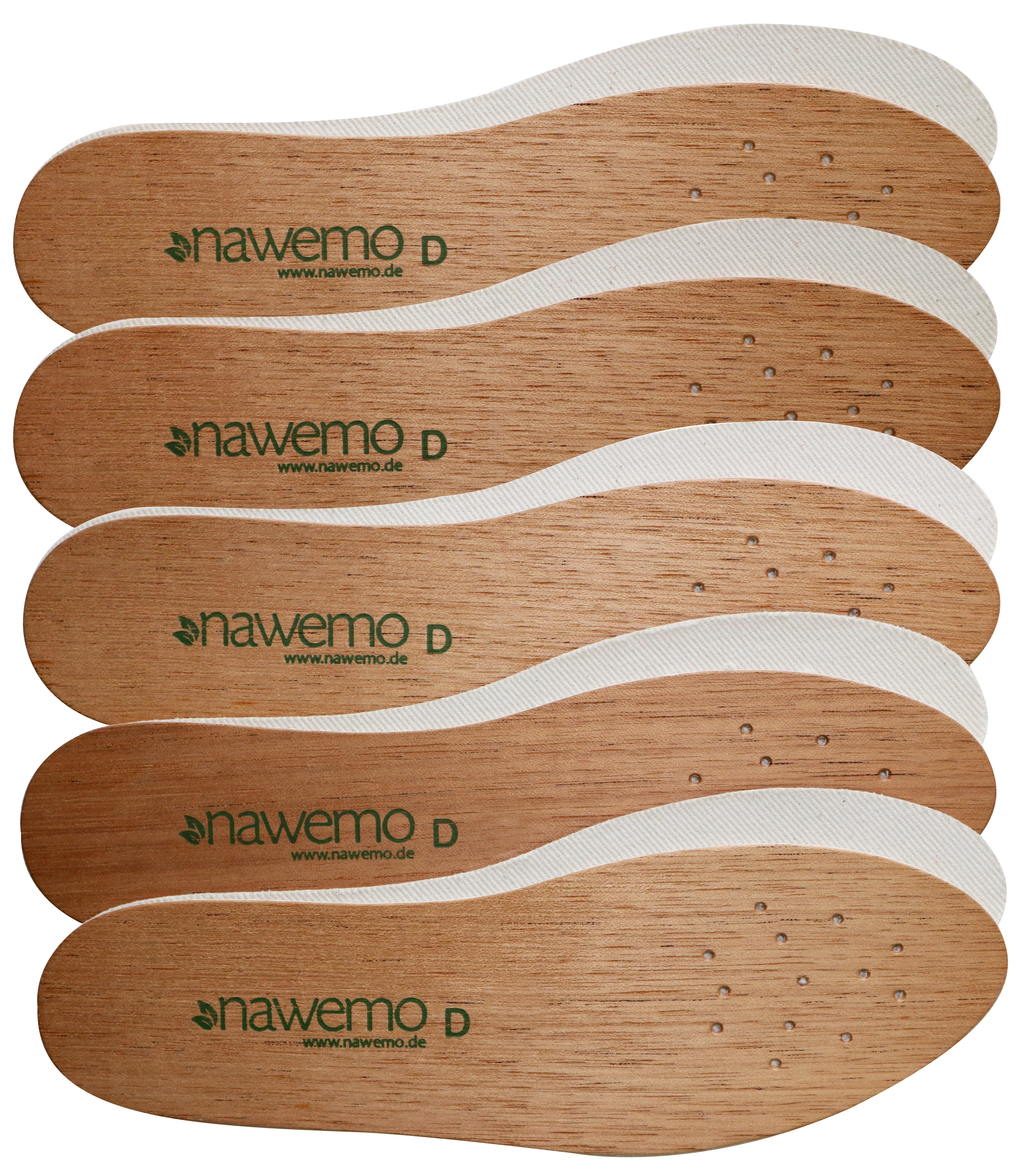 Zedernholzsohlen Nawemo "Damen" - 5er Pack