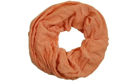 Loop scarf "Juliane", orange, 180cmx100cm