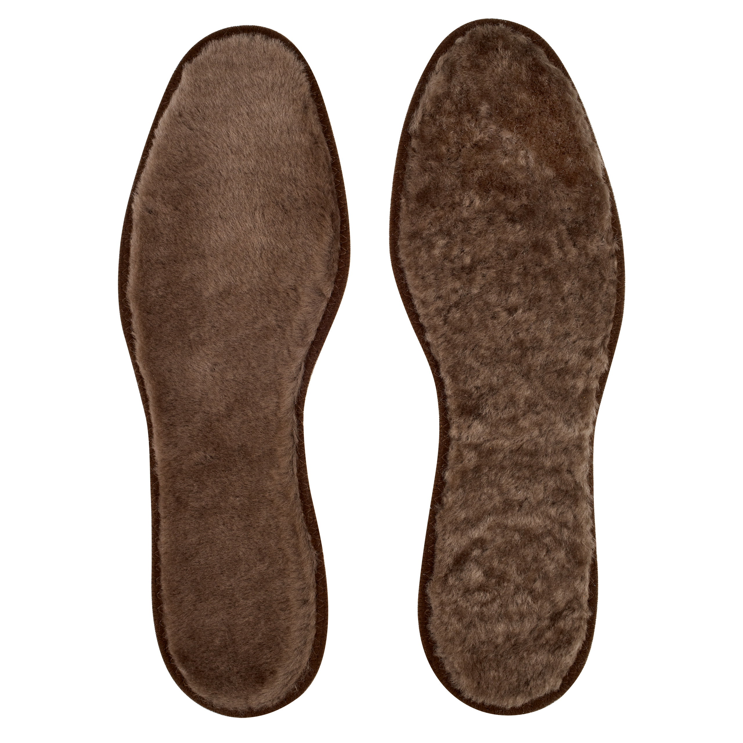 Nawemo2338 Lambskin insoles with brown cork bottom, 1 pair.