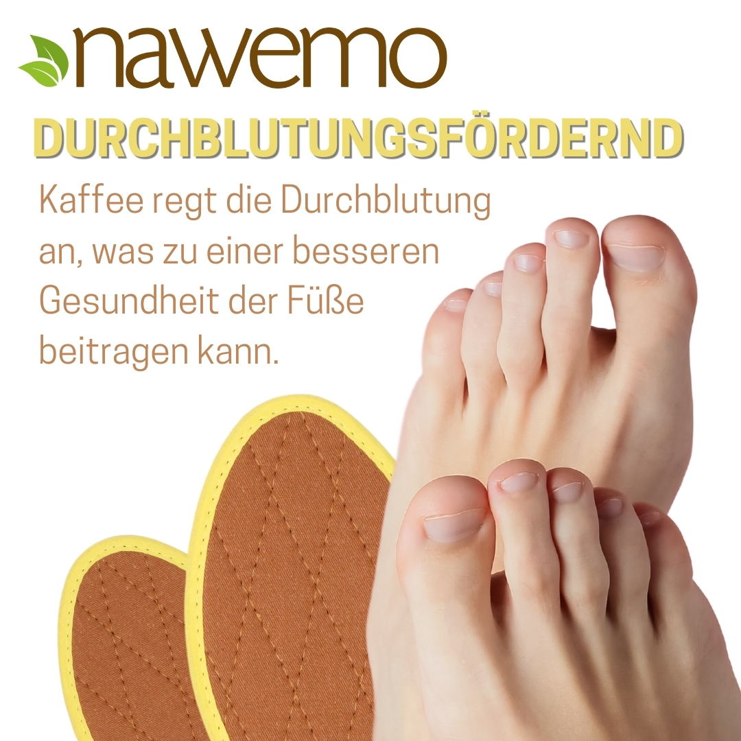 Plantillas de posos de café Nawemo® | Transpirables contra el sudor de los pies Plantillas de posos de café Nawemo® | Transpirables contra el sudor de los pies