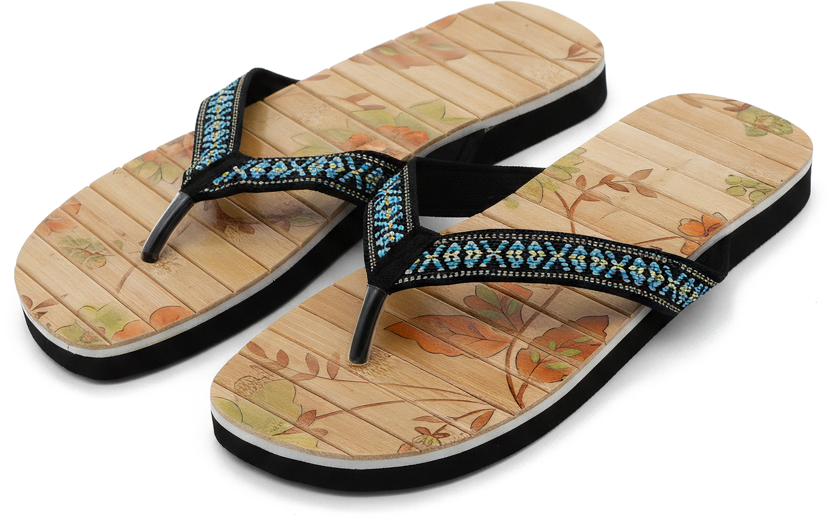 Bambusslipper Nawemo "Flowers"