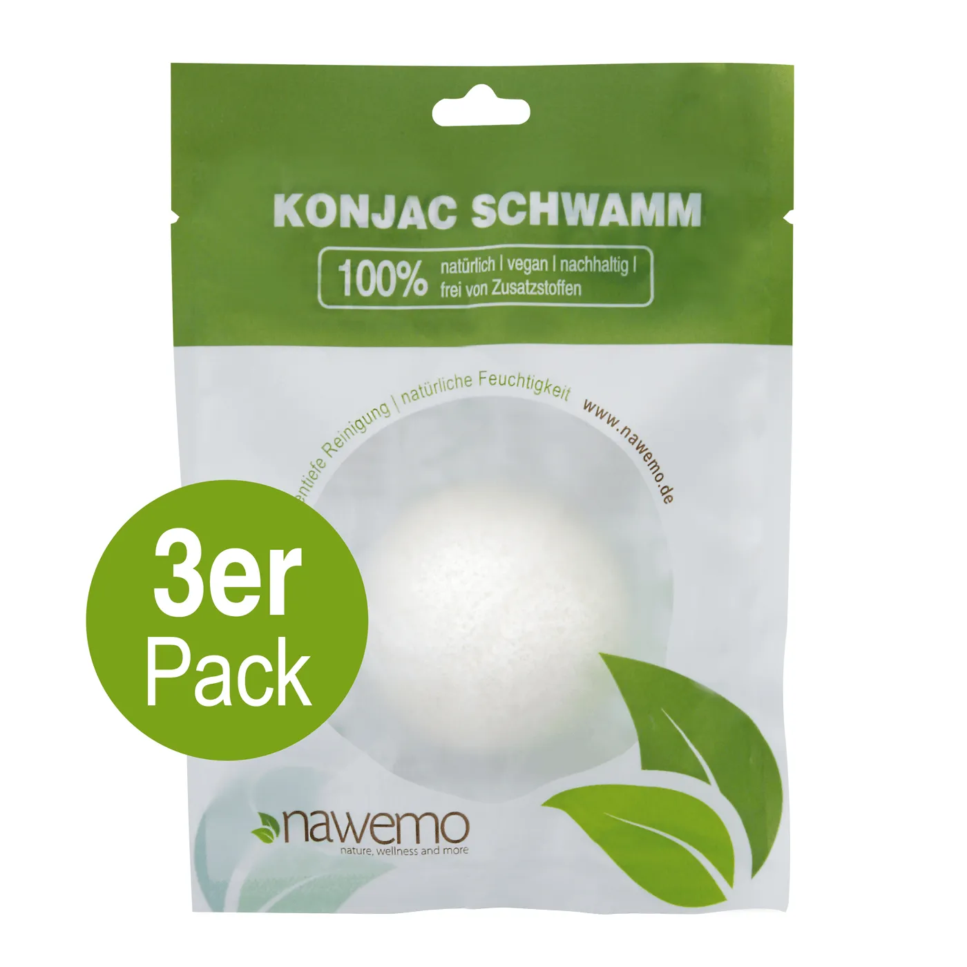 Konjac Schwamm Kollagen - 3er Vorteilspack