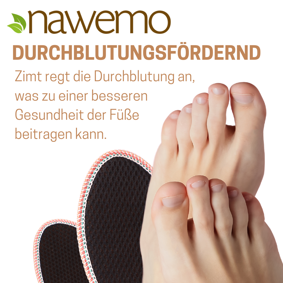 Suelas de canela Nawemo "3D" - paquete de 5 Suelas de canela Nawemo '3D' con superficie antideslizante y efecto de masaje en los pies.