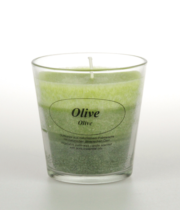 Stearin scented candle "Olive"