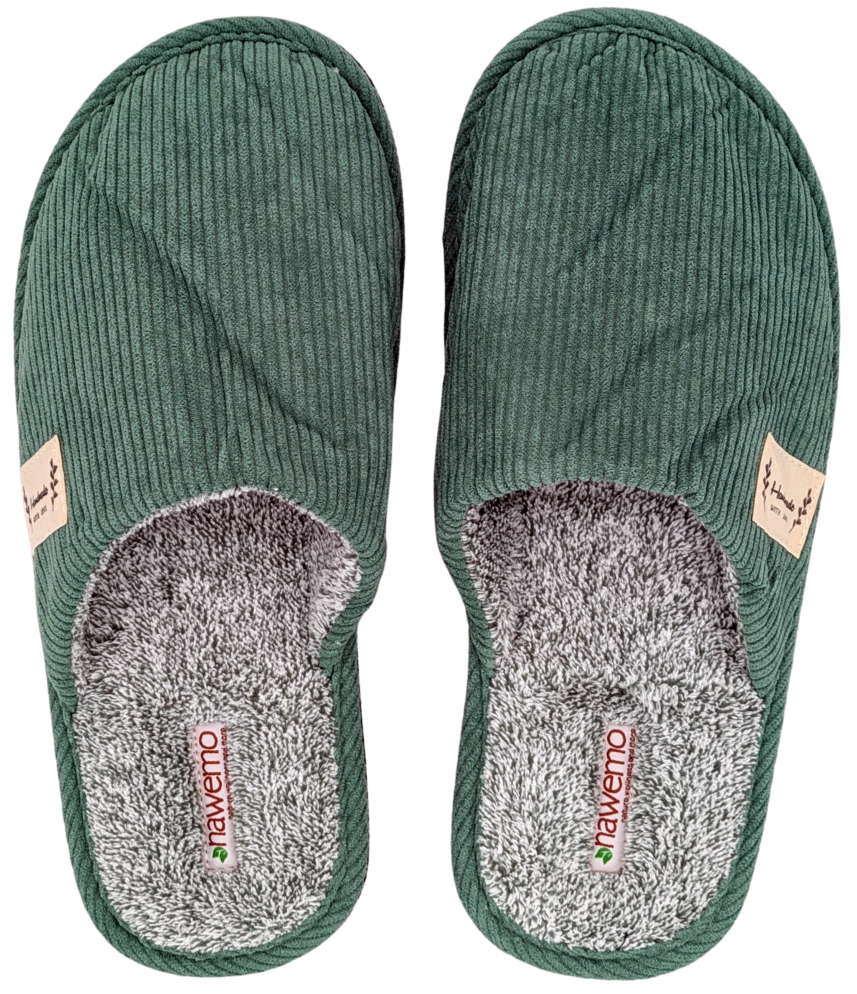 Zimthausschuhe Winter Nawemo "Keltisches Grün"