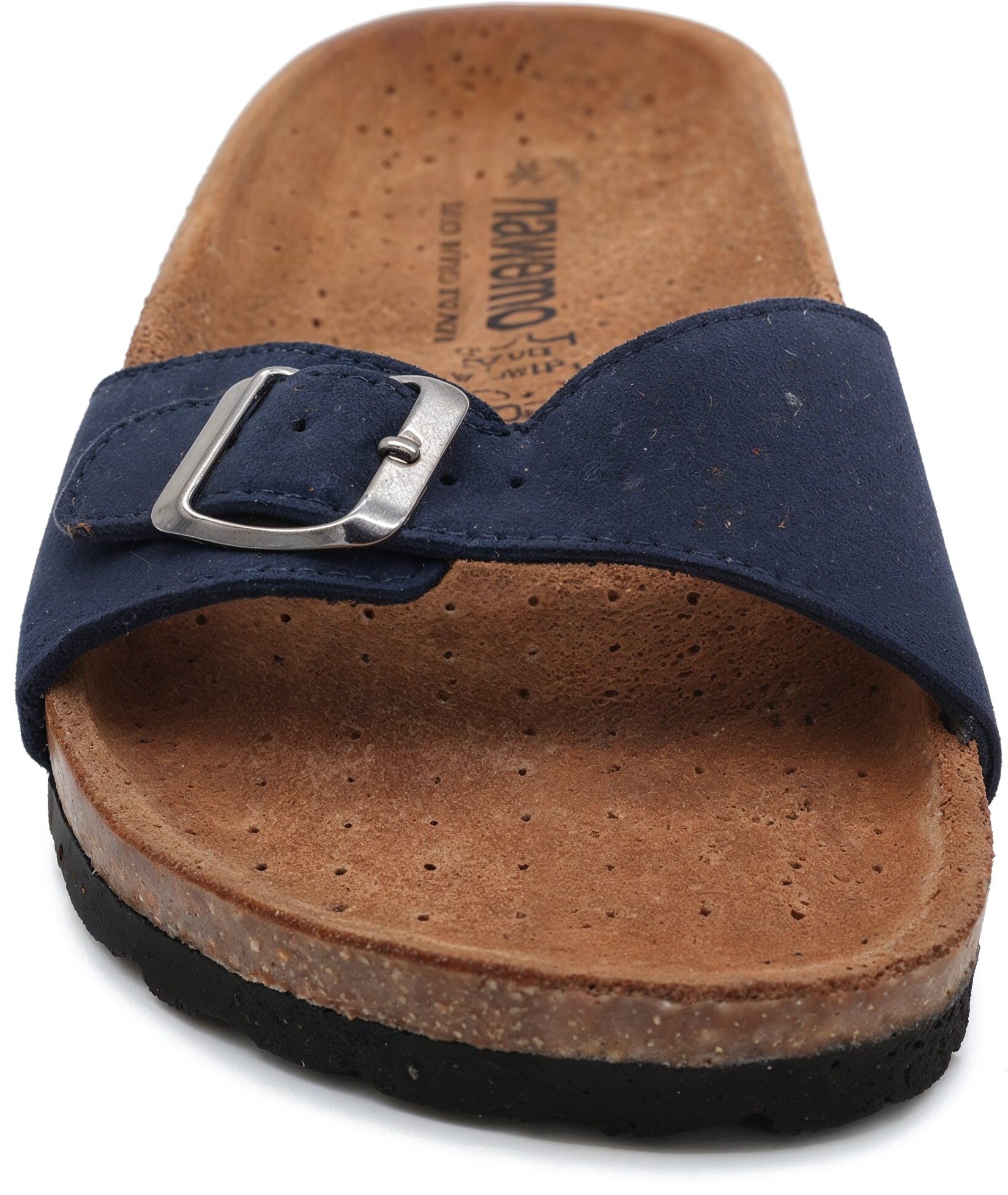 Sandales en cuir à une bride Nawemo "Azure Elegance"