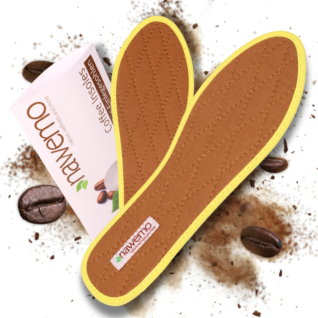 Plantillas de posos de café Nawemo® | Transpirables contra el sudor de los pies Plantillas de posos de café Nawemo® | Transpirables contra el sudor de los pies