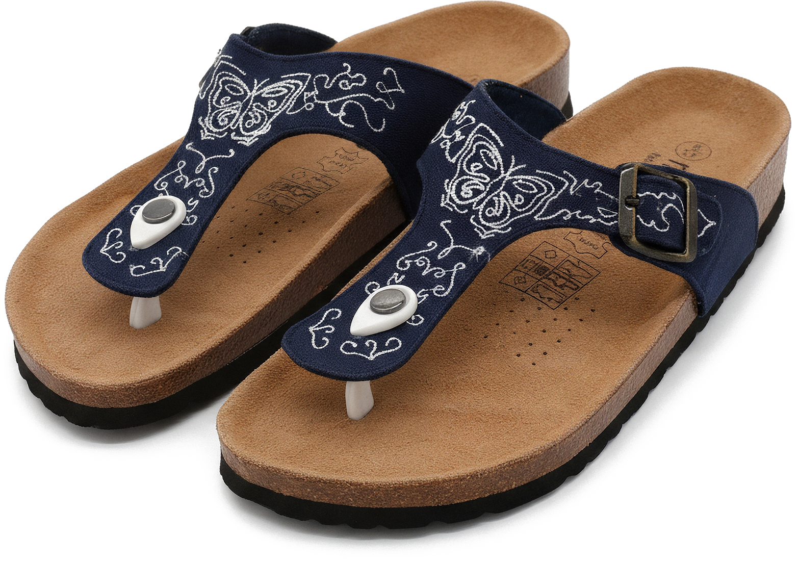 Leder-Zimtslipper Nawemo "Butterfly"