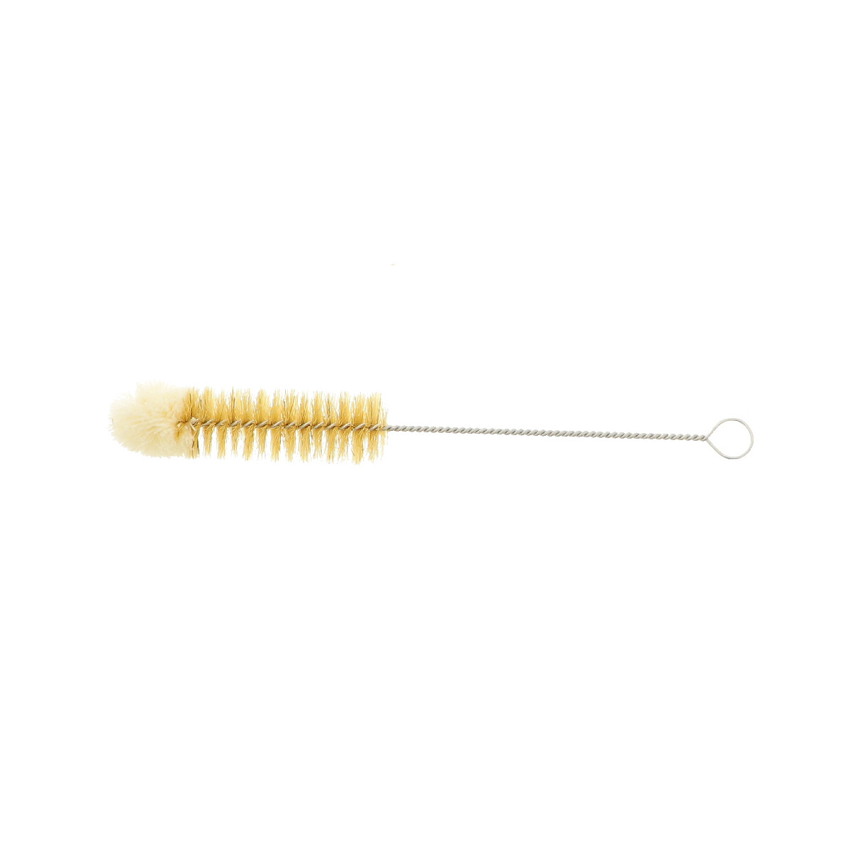 Bottle brush with woollen tuft made of galvanised wire 26 cm